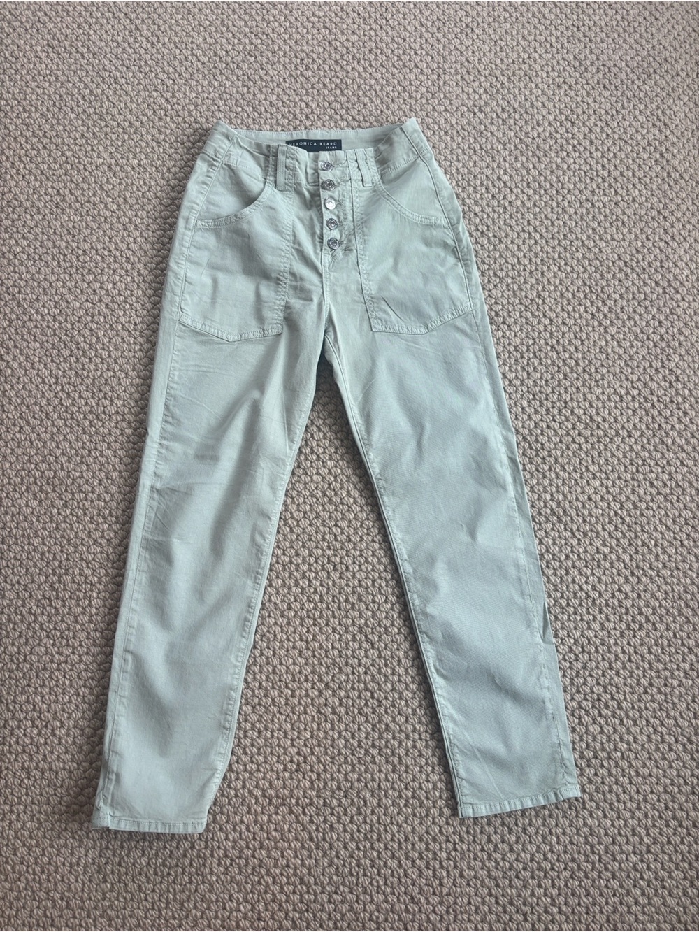 Veronica Beard Arya Pants in Sage Green